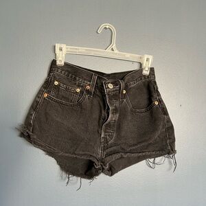 Levi's Black Jean Shorts for Women